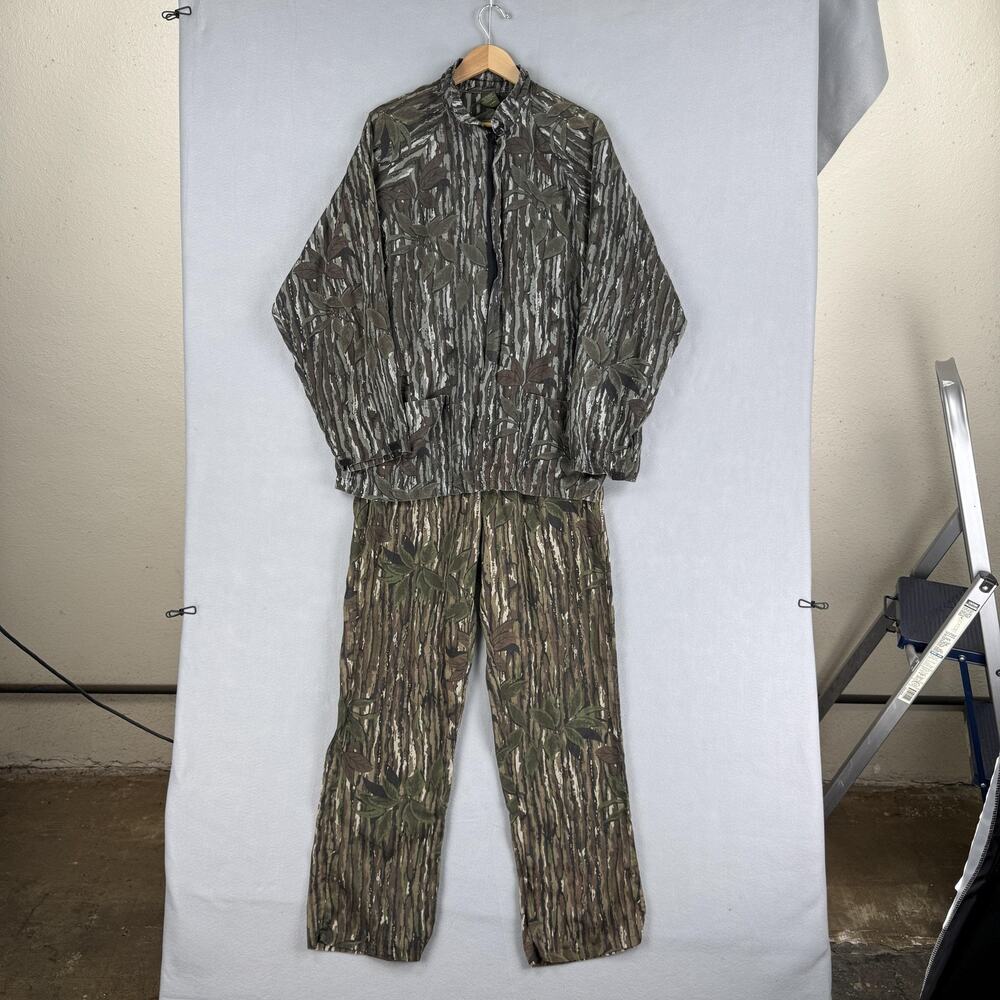 Spartan Realtree Set Mens Large Brown Camo Jacket Pants 2 Piece Hunting USA